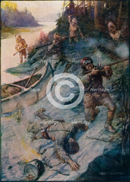 'No Man Was Safe, No Life Was Safe', 1908, (c1920). Artist: Joseph Ratcliffe Skelton.
