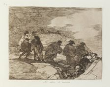 No saben el camino.; Los Desastres de la Guerra, Madrid 1863. Creator: Francisco Goya