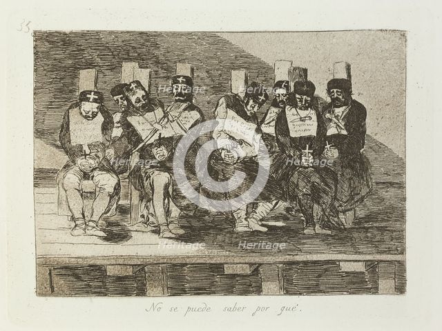 No se puede saber por qué.; Los Desastres de la Guerra, Madrid 1863. Creator: Francisco Goya.