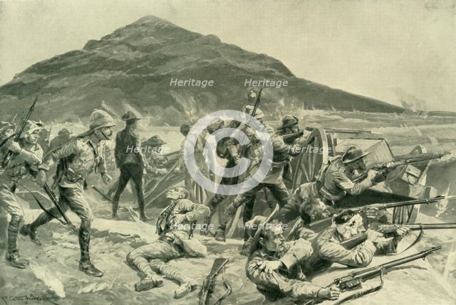 "No Surrender!" The Defence of Fort Italia on September 26, 1901', 1902. Creator: Richard Caton Woodville II.