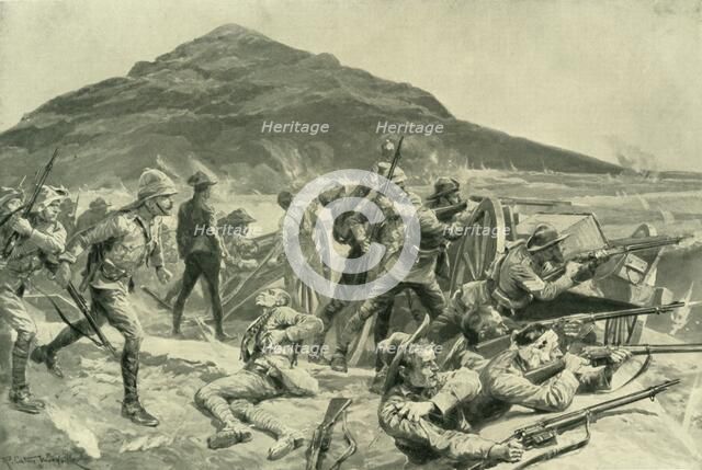 "No Surrender!" The Defence of Fort Italia on September 26, 1901', 1902. Creator: Richard Caton Woodville II.