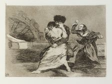 No quieren.; Los Desastres de la Guerra, Madrid 1863. Creator: Francisco Goya