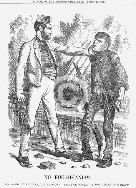 'No Rough-Ianism', 1866. Creator: John Tenniel.