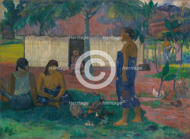 No te aha oe riri (Why Are You Angry?), 1896. Creator: Paul Gauguin.