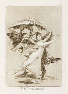 No te escaparás.; Los Caprichos, pl.72, 1799. Creator: Francisco Goya