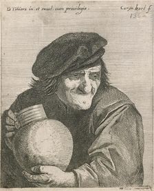 No title. (Peasant holding jar.), 1635-1668. Creator: Quirin Boel