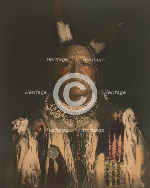 Not Afraid of the Pawnee--Yanktonai Sioux Chief. Creator: De Lancey Gill.