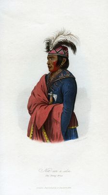Not-een-a-akm, The Strong Wind the interpreter, 1848. Artist: Harris