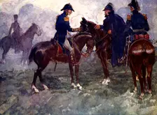Not till after the battle did Blucher and Wellington meet 1815, (1905). Artist: A S Forrest