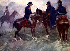 Not till after the battle did Blucher and Wellington meet 1815, (1905). Artist: A S Forrest