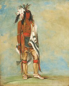 Nót-to-way, a Chief, 1835-1836. Creator: George Catlin