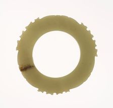 Notched Disc, Neolithic to Shang period, c. 2000-1500 B.C. Creator: Unknown