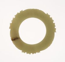 Notched Disc, Neolithic to Shang period, c. 2000-1500 B.C. Creator: Unknown