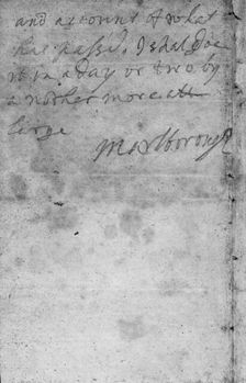 Note from the Duke of Marlborough reporting his victory at Blenheim, 1704. Creator: John Churchill, 1st Duke of Marlborough