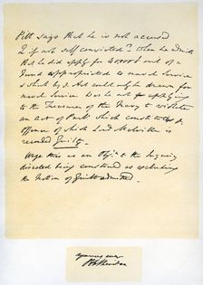 Notes for a a speech by Richard Brinsley Sheridan, 30th April 1805.Artist: Richard Sheridan
