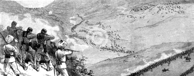 ''Notes in the Black Mountains and Sikkim Campaign's, Northern India; Sikkim--General view of the Re Creator: Unknown.