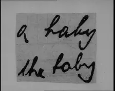 Notes of Ransom Being Compared as Articles of Evidence in the Lindbergh's Kidnapping Case Trial,1930 Creator: British Pathe Ltd