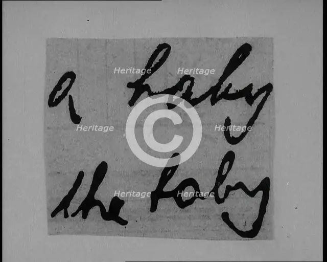 Notes of Ransom Being Compared as Articles of Evidence in the Lindbergh's Kidnapping Case Trial,1930 Creator: British Pathe Ltd.
