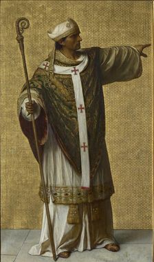 Notker of Liège, 1872-1877. Creator: Gallait, Louis Joseph (1810-1877)