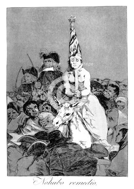 'Nothing could be done about it', 1799. Artist: Francisco Goya