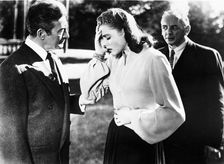 Notorious by Alfred Hitchcock; starring Claude Rains, Ingrid Bergman. Made in USA, 1946
