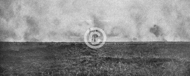 'Notre Attaque du 12 septembre 1916 ; Le bombardement des lignes allemandes de Feuillaucourt, a l'Es Creator: Unknown.