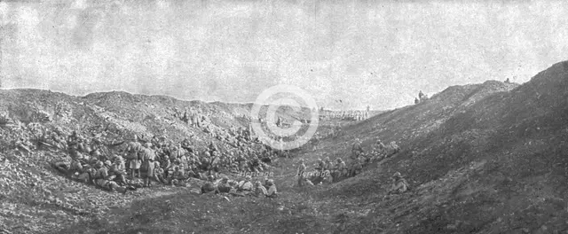 'Notre attaque du 24 octobre 1916; Le 25 au matin, un bataillon de reserve est en positiond'attente  Creator: Unknown.