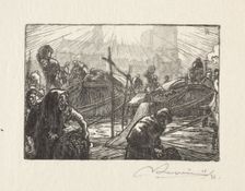 Notre Dame vue du Marché aux pommes . Creator: Auguste Louis Lepère (French, 1849-1918)