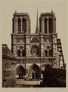 Notre Dame, between 1860 and 1870. Creator: Edouard Baldus