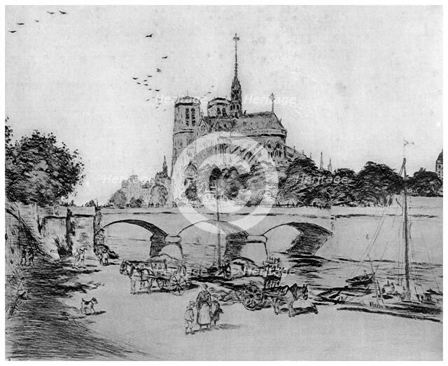 'Notre Dame', c1870-1920 (1924). Artist: Jean Francois Raffaelli