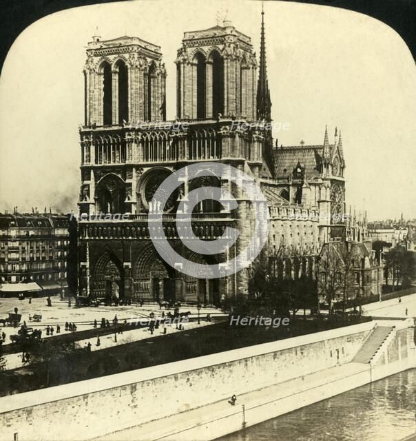 'Notre Dame Cathedral, Paris, France', 1901. Creator: Unknown.