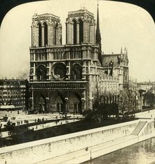 Notre Dame Cathedral, Paris, France 1901. Creator: Unknown