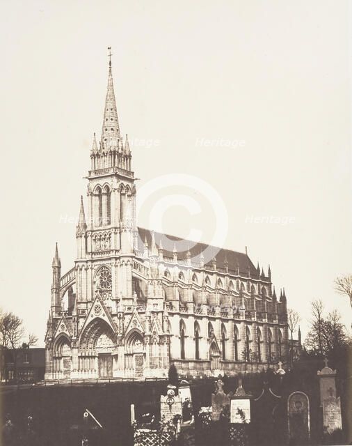 Notre Dame de Bonsecours, près Rouen, 1852-54. Creator: Edmond Bacot.