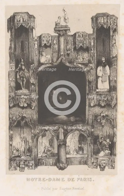Notre-Dame de Paris, 1832. Creator: Célestin Nanteuil.