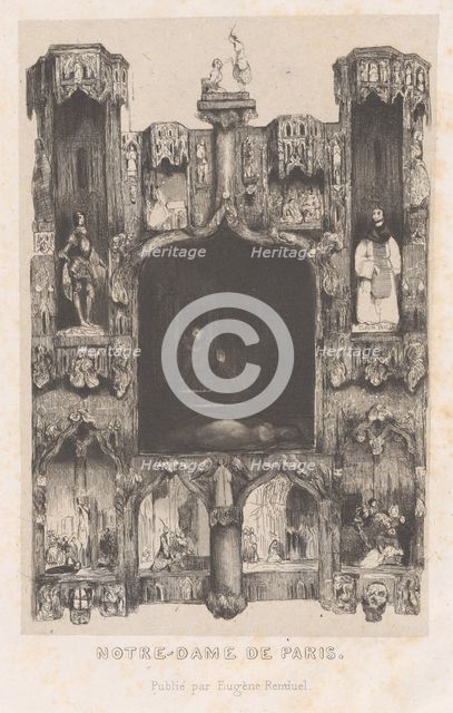 Notre-Dame de Paris, 1832. Creator: Célestin Nanteuil.