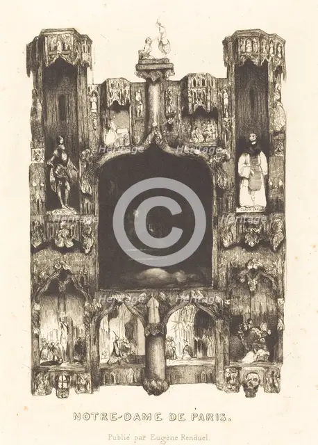 Notre-Dame de Paris, 1832. Creator: Célestin Nanteuil.