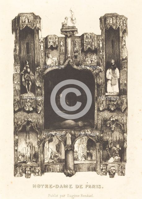 Notre-Dame de Paris, 1832. Creator: Célestin Nanteuil.