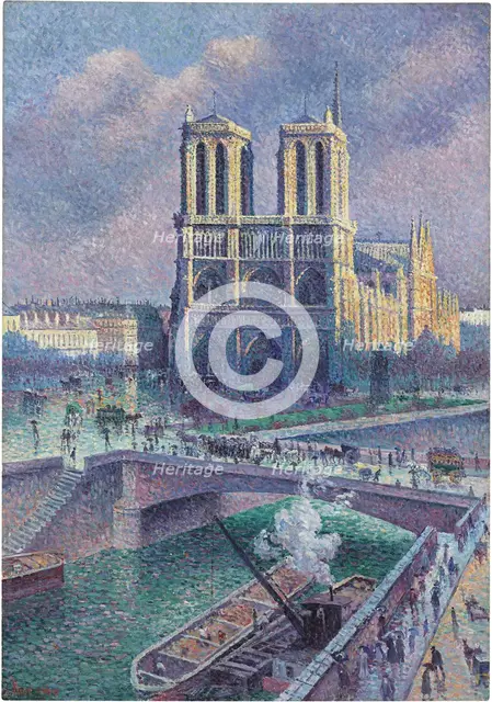 Notre-Dame de Paris, 1900. Artist: Luce, Maximilien (1858-1941)