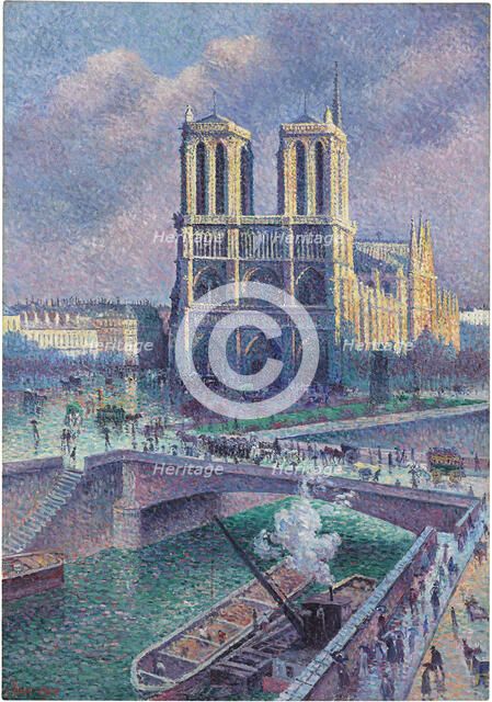 Notre-Dame de Paris, 1900. Artist: Luce, Maximilien (1858-1941)