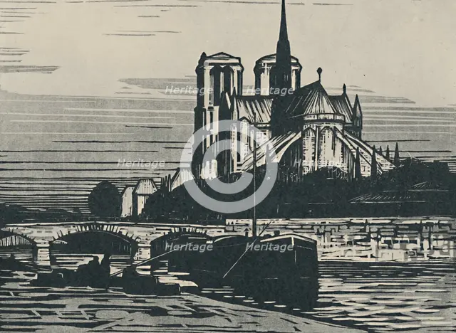 'Notre-Dame De Paris', 1919. Artist: Alfred Latour.