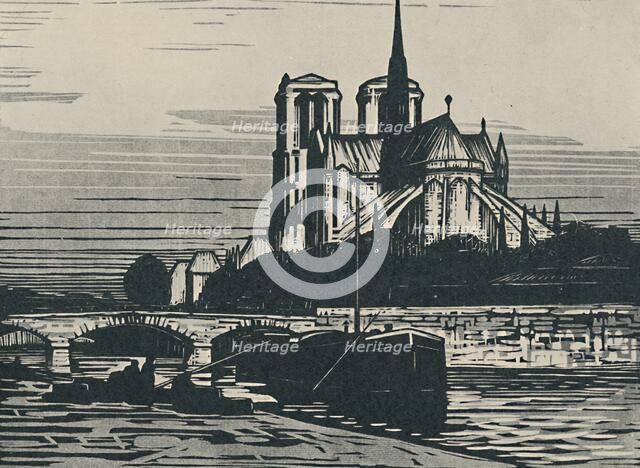 'Notre-Dame De Paris', 1919. Artist: Alfred Latour.