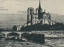 Notre-Dame De Paris 1919. Artist: Alfred Latour