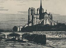 Notre-Dame De Paris 1919. Artist: Alfred Latour
