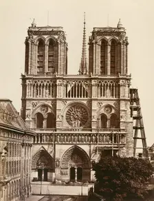 Notre-Dame (façade), 1860s. Creator: Edouard Baldus