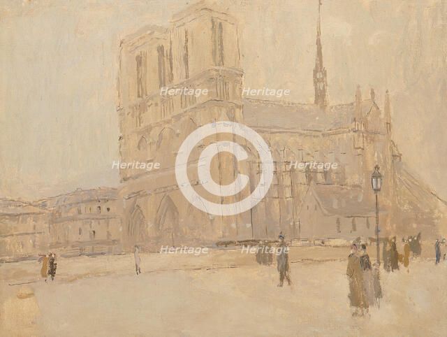 Notre Dame in Winter, n.d. Creator: Frank Edwin Scott.