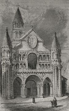 Notre-Dame-la-Grande Church, Poitiers, France, 1877. Creator: Unknown