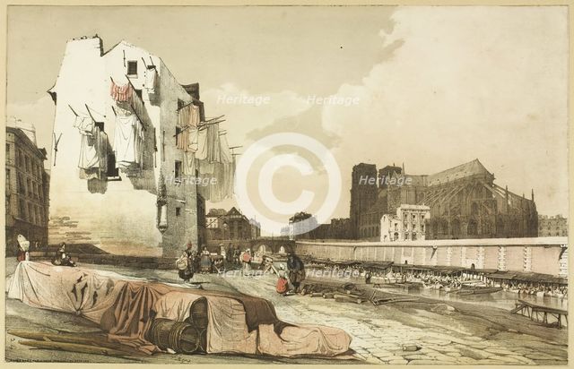 Notre Dame, Paris, 1839. Creator: Thomas Shotter Boys.