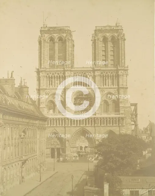 Notre Dame, Paris, 1850s. Creators: Louis-Auguste Bisson, Auguste-Rosalie Bisson, Bisson Frères.