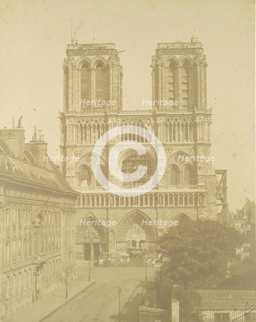 Notre Dame, Paris, 1850s. Creators: Louis-Auguste Bisson, Auguste-Rosalie Bisson, Bisson Frères.