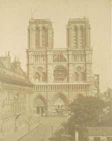 Notre Dame, Paris, 1850s. Creators: Louis-Auguste Bisson, Auguste-Rosalie Bisson, Bisson Frères